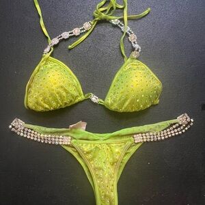 Beautiful crystal bikini suit